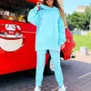 Women's Two Piece Pants Fashion Sport Outfit Back Zipper Windproof Breathable Women Tracksuit Daily Clothing