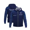 F Racepak Mercedes Williams Fietsen Sneldrogende voering Fleece Rits Kap