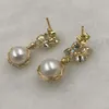 Orecchini pendenti ELEISPL JEWELRY per 5 paia di perle FW artigianali da 10 mm #498-8