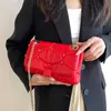 2023 New Simple and Chain One One -Counter Crossbody with Foreign Texture Women’s Women Leame Square Bag Model 9236