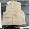 Men's Jacket Vest Winter Warm Coats Thickened Stand Collar Vest Oversize Jackets Puffer Vest Sleeveless Coat Tank Top