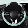 Steering Wheel Covers Car Cover Universal Anti-Slip Carbon Fiber Leather Protective 38CM Type O D DD