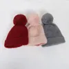 BERETS KOREA Söt stickad höst och vinter varm imitation mink hår pullover hattar kvinnor guld standard japanska mössor gorro