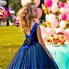 Abiti da ragazza eleganti in tulle con highlight senza maniche, abito a fiori, ballo da principessa, concorso di bellezza, prima comunione, regalo di compleanno a sorpresa per bambini