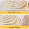 Forks Sturdy Bamboo Skewers Wooden Roasting BBQ Cocktail Kebabs Sticks Party Buffet Disposable Meatballs Flat Paddle Picks