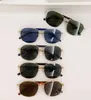 Новый модный дизайн, квадратные солнцезащитные очки 40044U, металлическая оправа, двойные морские веревочные дужки, авангардный стиль, уличные защитные очки UV400