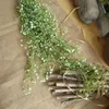 Flores decorativas artificial falso flor de seda videira pendurado guirlanda planta casa jardim casamento buquê branco itens para recepção
