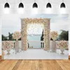 Background Material Wedding Photography Backdrop Bridal Floral Flower Wall Photocall Party Decor Mr Mrs Photographic Background Photo Studio YQ231003