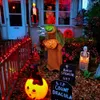 Halloween -dekorationer utomhus, 34 5in animerad halloween ond propdekoration med skrämmande ljudljud amp beröring aktiverad sensor animatroni