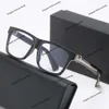 Lunettes de marque de luxe Nouveau carré Tr anti-lumière bleue lentille plate pour hommes et femmes mode visage mince camarade de classe lunettes PC peuvent être assorties à la myopie