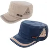 Ball Caps Klassieke Heren Dames Verstelbare Leger Effen Vintage Hoed Cadet Baseball Cap