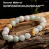 Urok Bracelets Stone jadean kobiety z koralikami Kryształ Kryształowy pół cenny Jadeite Energy Healing Elastyczne biżuterię do łańcucha ręcznego