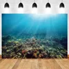 Background Material Seabed Fish Tank Decor Landscape Backdrop Sea Ripple Sunlight Beach Photocall Baby Portrait Photo Studio Photography Background YQ231003