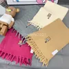 Kids Scarf Embroidery Boys Girls Baby Winter Tassel Warm Scarf Cashmere Shawl Scarfs Children Neck Collar Keep Warm Scarves