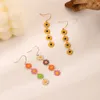 Cute Daisy Flower Dangle Earrings For Women Trend Colorful Sweet Sunflower Long Tassel Earrings Girls Party Jewelry Gift