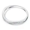 Fullständig klar zirkonsten Pave Silver Color Wave Ring Engagement Cocktail Wedding Alliance for Women Girls232w