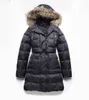 Parkas en duvet de canard blanc pour femme, vestes à fermeture éclair, capuche en fourrure, ceintures épaisses, manteaux longs et Slim, automne et hiver, MKW23010