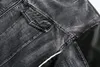 Giacche da uomo Giacca invernale calda in jeans Moda High Street Cappotto in denim oversize Capispalla termica imbottita in cotone Patchwork Colletto alla coreana