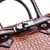 Totes Fashion Crocodile Pattern Женщины сумочки роскошные женские сумки дизайнер с большими сумками бренд кожаный плечо для женщин 240407