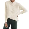 Женские свитера 2023, осенне-зимний свитер, женский пуловер с высоким воротом, теплая свободная вязаная базовая куртка, простые стильные топы