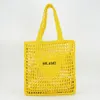 Higt Quality Tote Bag Designer Totes Женские сумочка пляж соломенная дорожка для плеч дизайнер Rafia Grass Woven Brand The Totes