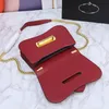 10A 2023 Designer de moda de alta qualidade elementos de língua lúdicos e fofos bolsa de ombro elegante e versátil bolsa quadrada pequena 4 cores p184