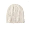 Berets Fashion Pure Cashmere Hat Thickened Ear Protection Autumn And Winter Wrap Knitted Warm Wool Pile Cap