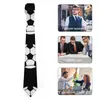 Laços masculinos gravata bola de futebol pescoço preto e branco legal moda colar gráfico qualidade de negócios acessórios de gravata