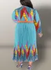 Abiti taglie forti 4XL 5XL eleganti per le donne 2023 autunno inverno maxi abito da donna tradizionale abbigliamento africano Fairy Dreaes