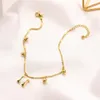 العلامة التجارية Desinger Beads pendant anclets for women stail chain chain chain summer stail stail chain stail stail reg modelry flower flower flower