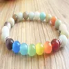 MG0787 New Design Cats Eye Stone 7 Chakra Bracelet Natural Amazonite Energy Protection Bracelet Spiritual Meditation Jewelry2703