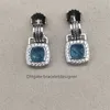 95% de desconto em brincos pequenos designers Cystal Dangler luxo moda azul na moda e brincos femininos zircão elegante joias incrustadas banquete casamento presente de aniversário GKXK