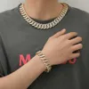 marca moda donna Miglior prezzo Iced Out Custom Bling Buguette Vvs Moissanite Diamond Pass Tester Collana a catena a maglia cubana Miami