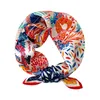 Foulards foulard en soie petit carré dames printemps et été mince mode rétro