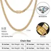 marca moda mujer Joyería de mujer al por mayor Iced Out 8 mm 18 k chapado en oro 925 plata esterlina Vvs Moissanite Miami Collar de cadena de eslabones cubanos