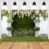 Background Material Wedding Photography Backdrop Bridal Floral Flower Wall Photocall Party Decor Mr Mrs Photographic Background Photo Studio YQ231003