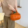 Totes Bolsa de calabaza de Halloween 2023 Nueva moda Diseño personalizado Estilo extranjero Cadena de hombro de mano Pequeñas bolsas redondasstylishyslbags