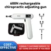 Massageador de corpo inteiro 600N recarregável ativador de quiropraxia pistola de massagem elétrica ferramenta de ajuste de quiropraxia instrumentos 230928