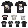 ビッグデザイナーサマーニューショートスリーブTシャツメンズシンプルなクルーカラートレンドカジュアルファッション漫画スリムトップM-3XL