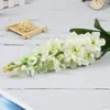 Decorative Flowers Big Artificial Hyacinth Violet Flower Branch Fleurs Artificielles Dry For Autumn Fall Home Wedding Decoration Fake