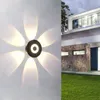 Wall Lamp Waterproof LED Light 4W 5W 6W 8W Sunflower Projection Rays AC 220V Corridor Warm White/ Cold White Outdoor Decor