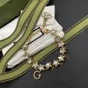 Роскошные дизайнеры Звездные женские браслеты с подвесками Трендовые модные браслеты бутик подарочных ювелирных изделий довольно красивые Двойная буква Enamel327F