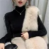 Kadın Sweaters 2023 Kadın Belvek Kazak Sonbahar Kış İnce Uygun Kazak Uzun Kollu İç Aşık Koreli Moda Lady Basic Teps ZY6326