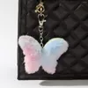 Porte-clés mignon peluche porte-clés charme papillon chaton étoile sac coloré dames