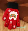 Gants à écran tactile pour hommes et femmes, automne et hiver, mode flocon de neige, ajout de doigts en peluche tricotés chauds, 4023345