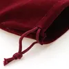 15 20cm6 8inchvelvet drawstring bag Gift bag Favor Holders Flocked phone bags Jewelry pouches 100pcs Whole275M