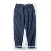Мужские джинсы Maden, джинсовые мешковатые широкие брюки в стиле ретро, модные повседневные уличные джинсы, прямые эластичные мужские брюки