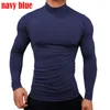 Maglioni da uomo T-shirt fitness da uomo Camicie da allenamento a maniche lunghe da corsa Top skinny a compressione per