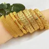 Bangle Fashion Goud Kleur Dubai Midden-Oosten Ethiopische Saudi Arabische Bruid Bruiloft Armband Sieraden Afrikaanse Verjaardagscadeau Voor Vrouwen