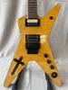 Anpassad Dimebag D3 Southern Cross Signature Model Electric Guitar Yellow Tiger